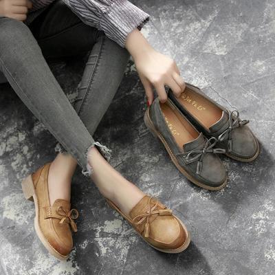 佰吉瑪新款樂福鞋 流蘇粗跟，打造夏日學院風